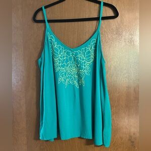 Torrid Teal Sleeveless Camisole Top